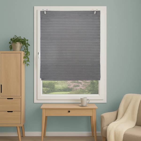 Magnetrollo Jacob Polyester - Grau - 45 x 130 cm