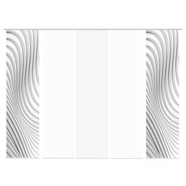 Schiebevorhang Zaria Polyester - 5er Set