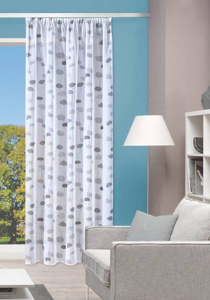 Gordijn met trekband Effie polyester - 140 x 145 cm