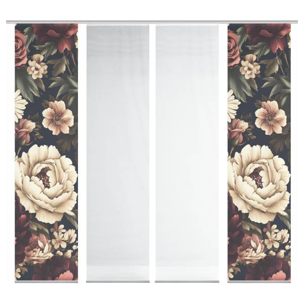 Schiebevorhang Lazlo Polyester - 4er Set