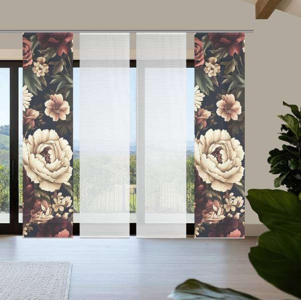 Schiebevorhang Lazlo Polyester - 4er Set
