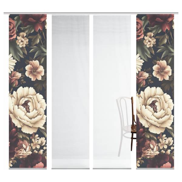 Schiebevorhang Lazlo Polyester - 4er Set