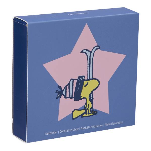 Piatto PEANUTS Woodstock Ski New Bone China - Bianco