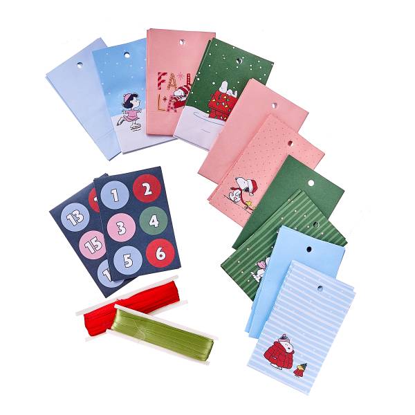 Adventskalender-Set SUPRISE 2-teilig Papier - Bunt