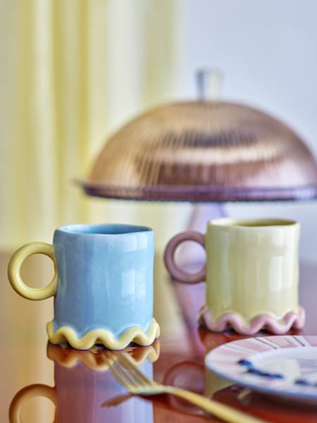 Becher Polly 2-teilig Multicolor - Keramik - 10 x 10 x 10 cm