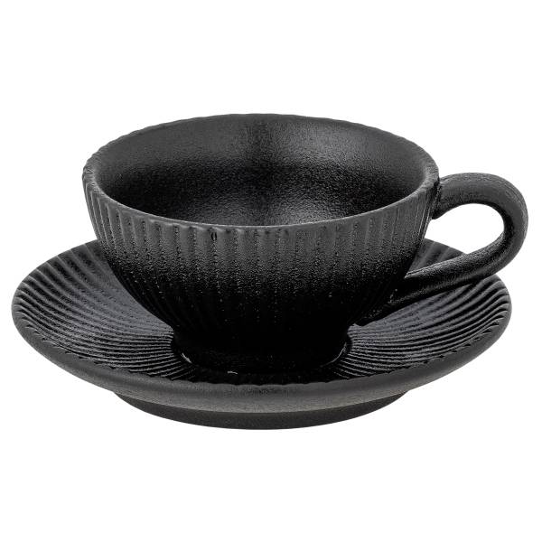 Cappuccinotasse Neri Schwarz - Keramik - 14 x 7 x 14 cm