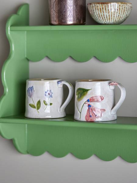 Beker Camilla 2-delig meerdere kleuren - keramiek - 10 x 9 x 10 cm