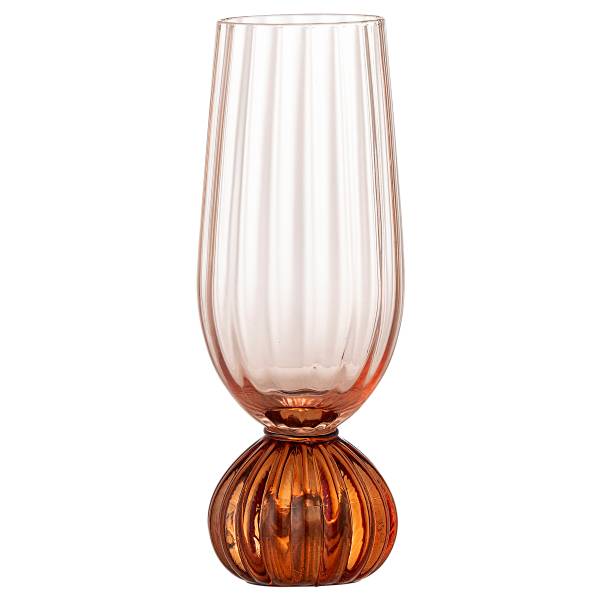 Champagnerglas Taurin Pink - Farbglas - 6 x 17 x 6 cm