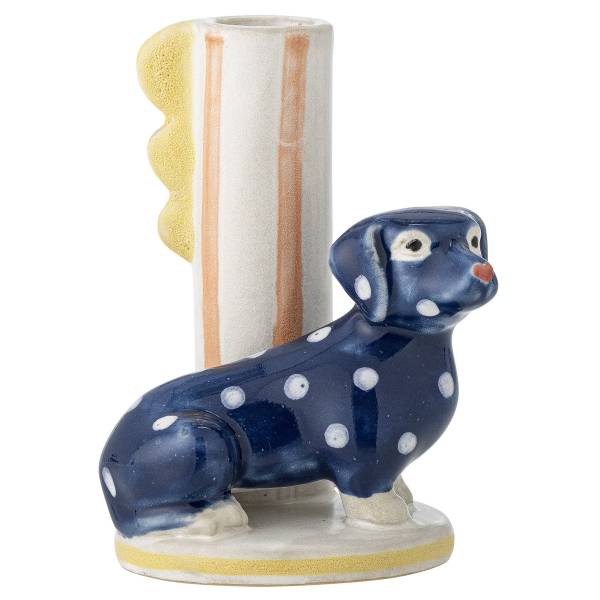 Bougeoir Dachsy Multicolore - Céramique - 9 x 12 x 8 cm