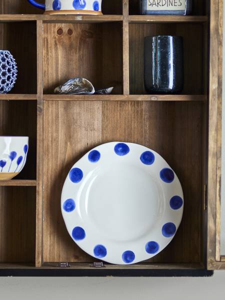 Teller Linora 3er-Set Blau - Durchmesser: 22 cm