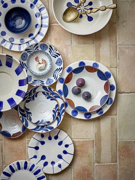 Teller Linora 3er-Set Blau - Durchmesser: 22 cm