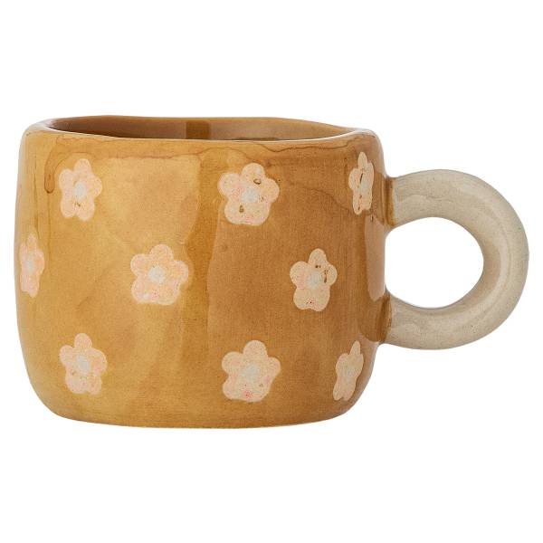 Tasse Nini Blumen Braun - Keramik - 7 x 6 x 7 cm