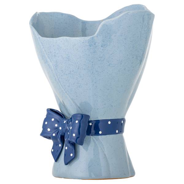 Vase Belivia Blau - Keramik - 20 x 29 x 20 cm
