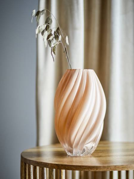 Vase Kanji Beige - Farbglas - 19 x 30 x 19 cm