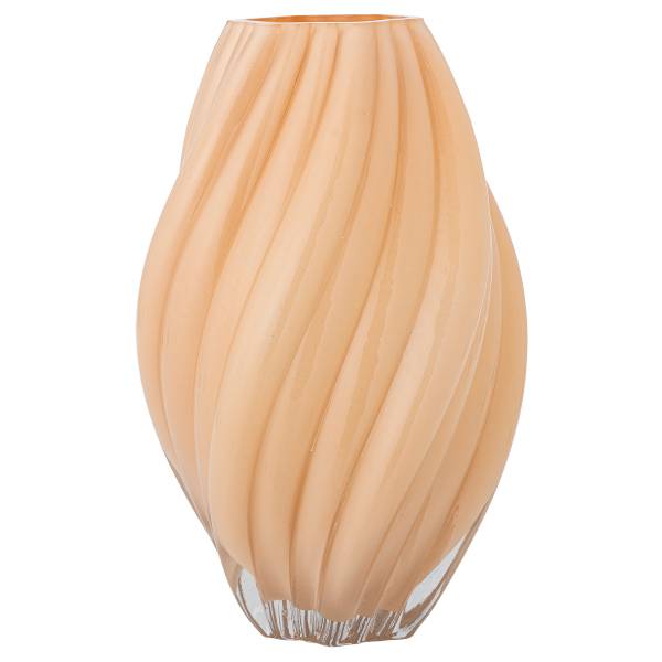 Vase Kanji Beige - Farbglas - 19 x 30 x 19 cm