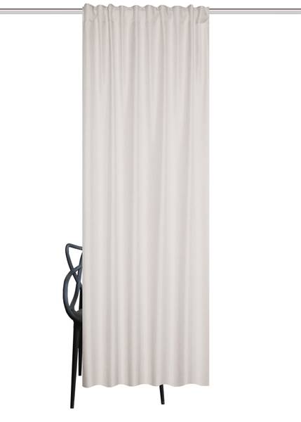 Rideau thermique Eskamio Structure en lin - Blanc - 135 x 225 cm
