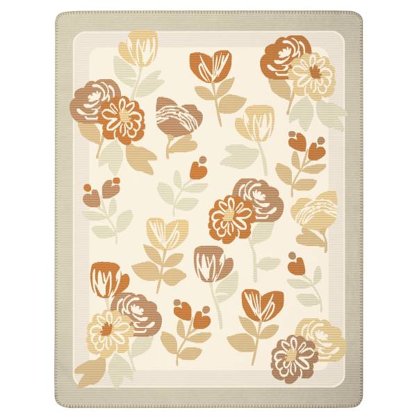 Tagesdecke Bloom Frame Mischgewebe - Mehrfarbig