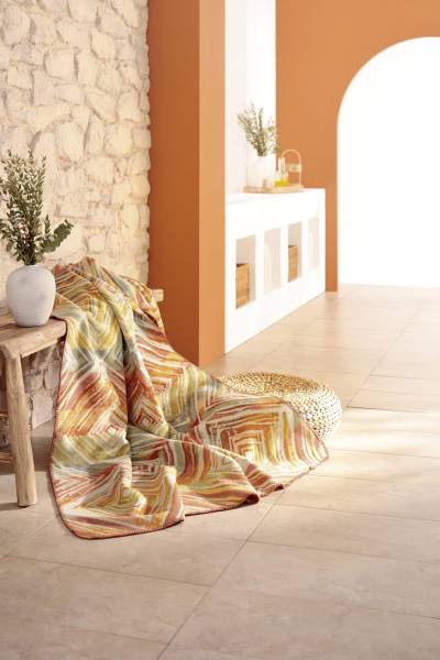 Sprei Sunset Diamonds mengweefsel - meerdere kleuren