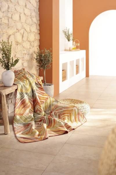 Sprei Sunset Diamonds mengweefsel - meerdere kleuren