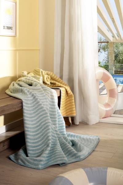 Couverture Ocean Nuance Tissu mélangé - Multicolore