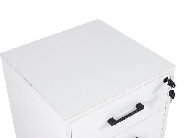 Rollcontainer Yaska Weiß - Tiefe: 42 cm