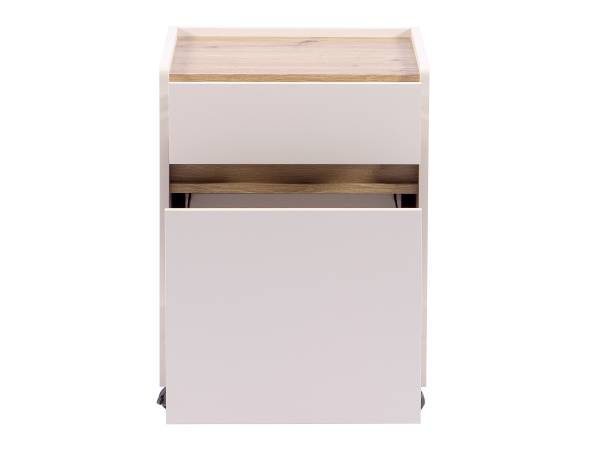 Rollcontainer Aluri Beige - Braun - Holzwerkstoff - 43 x 57 x 43 cm