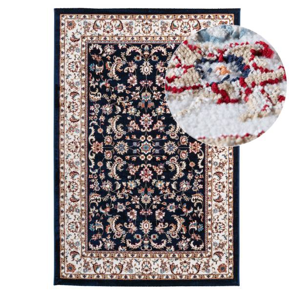 Kurzflorteppich Safa 751 Polyester - Marineblau - 120 x 170 cm