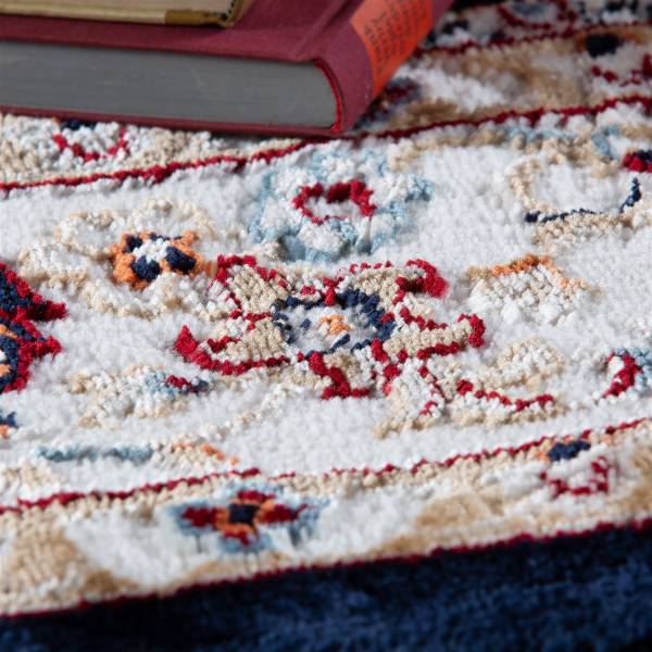 Kurzflorteppich Safa 751 Polyester - Marineblau - 120 x 170 cm