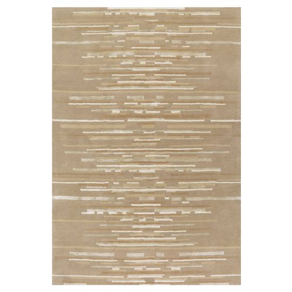Kurzflorteppich Satin 8059 Wolle / Viskose - Beige