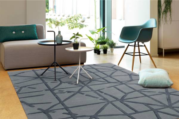 Kurzflorteppich Satin 8063 Wolle / Viskose - 120 x 180 cm