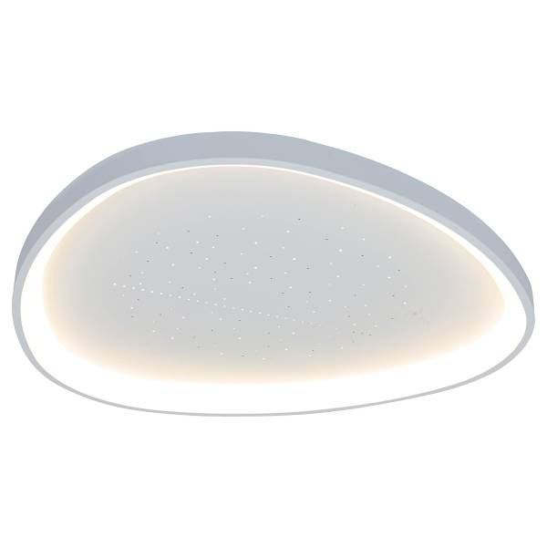 LED-Deckenleuchte Argesa Stahl / Acrylglas - Weiß - 1-flammig - 42 x 42 cm