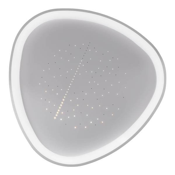 LED-Deckenleuchte Argesa Stahl / Acrylglas - Weiß - 1-flammig - 42 x 42 cm