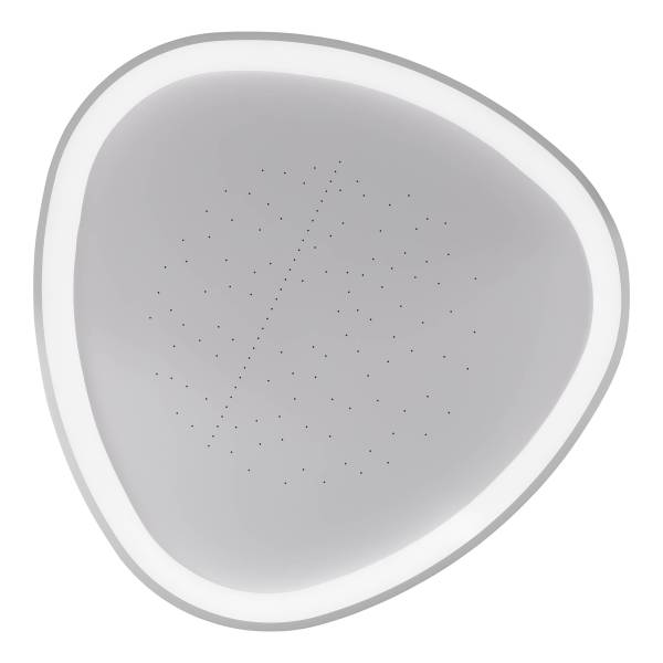 LED-Deckenleuchte Argesa Stahl / Acrylglas - Weiß - 1-flammig - 42 x 42 cm
