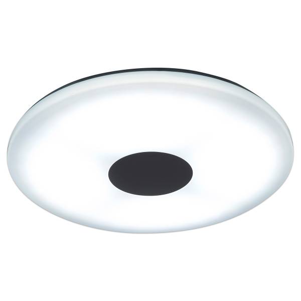 Plafonnier LED Perth Aluminium - Argent / Blanc - 1 flamme