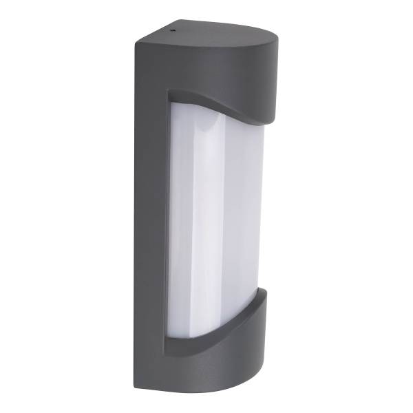 Applique ext. Praline Type B aluminium - anthracite / blanc - 1 ampoule