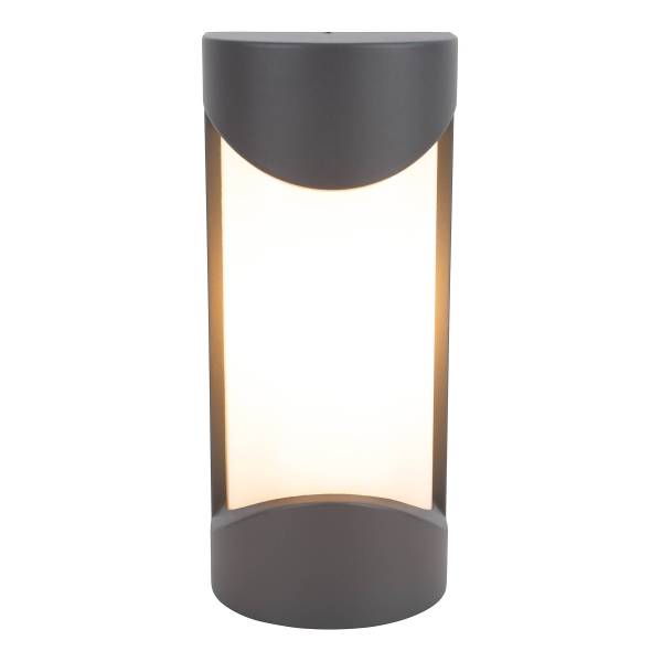 Applique ext. Praline Type B aluminium - anthracite / blanc - 1 ampoule