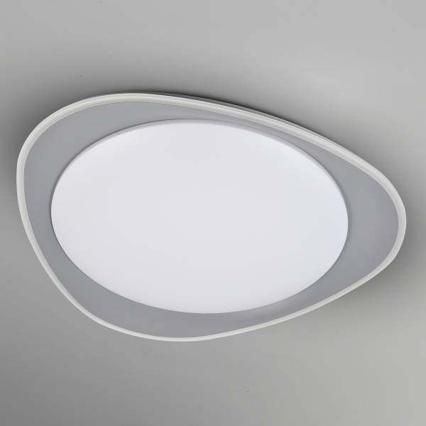 Plafonnier LED Tokio Fer - Gris / Blanc - 1 flamme