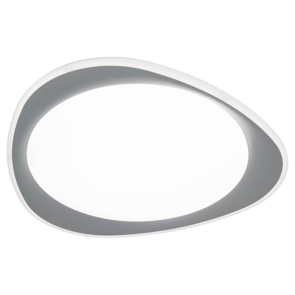 Plafonnier LED Tokio Fer - Gris / Blanc - 1 flamme