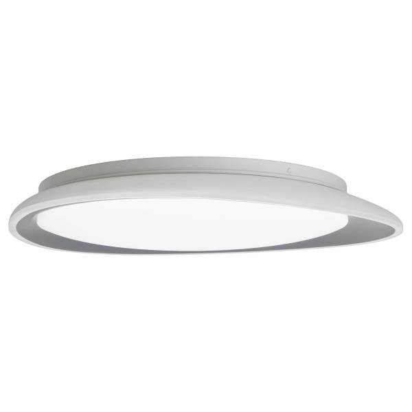 Plafonnier LED Tokio Fer - Gris / Blanc - 1 flamme