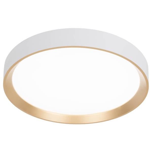 LED-plafondlamp Rio ijzer - goudkleurig/wit - 1-lichts