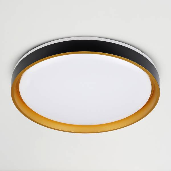 LED-Deckenleuchte Tunis Eisen - Schwarz / Gold - 1-flammig