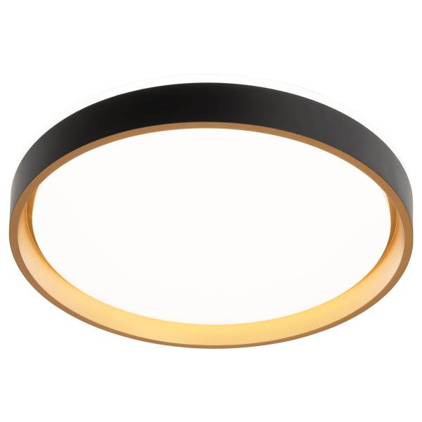 LED-Deckenleuchte Tunis Eisen - Schwarz / Gold - 1-flammig