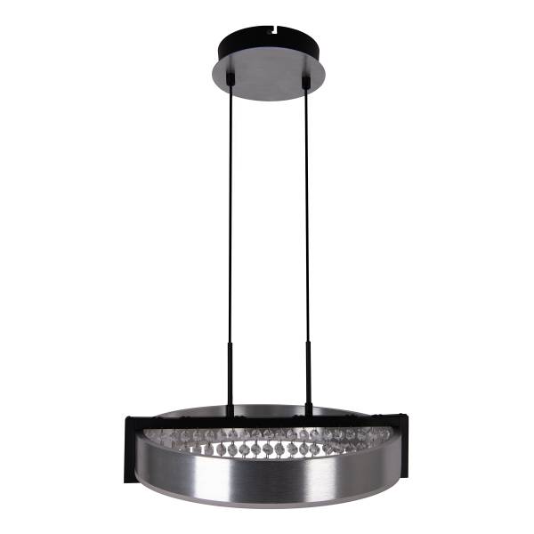 Lampada a sospensione LED Yvaris Ferro - Argento / Nero - 1 punti luce