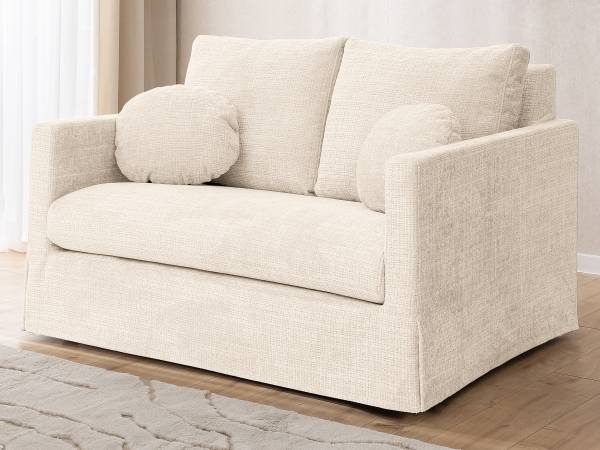 Wechselbezug für 2-Sitzer Sofa Marail Chenille Cristy: Creme