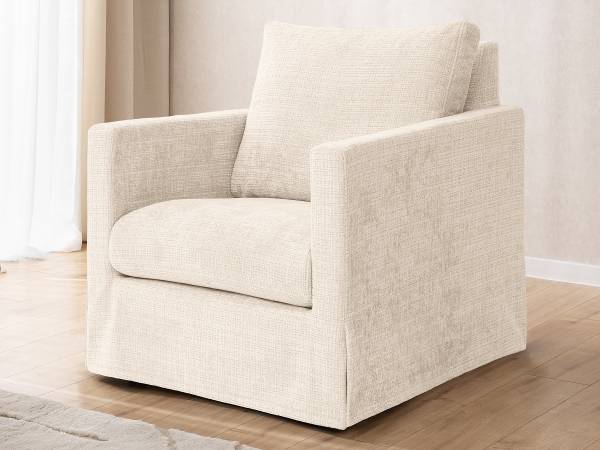 Sessel Marail Chenille Cristy: Creme