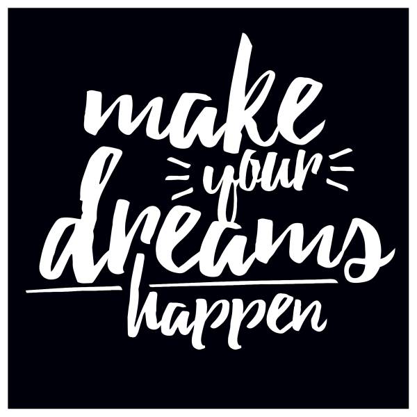 Afbeelding Black & White Dreams zwart - wit - plaatmateriaal op houtbasis - papier - 30 x 30 x 2 cm
