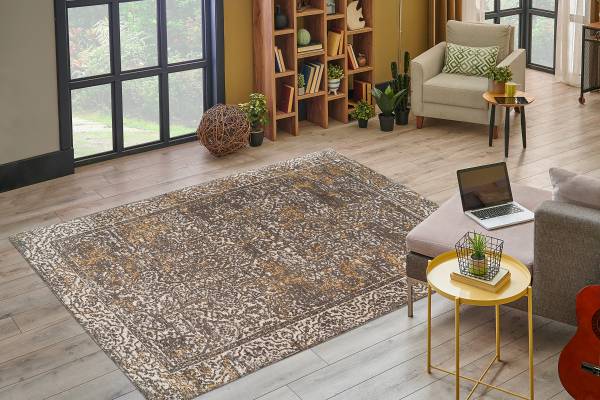 Kurzflorteppich Davis 225 Beige - 120 x 170 cm