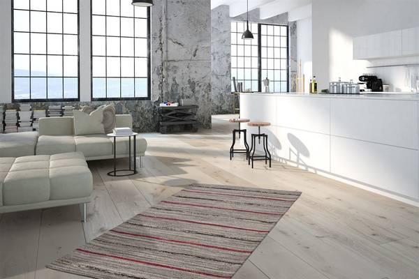 Kurzflorteppich Duarte 110 Grau / Rot - 160 x 230 cm