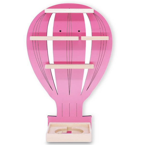 Regal Boarti für Hörfiguren - Luftballon Pink / Eiche Dekor