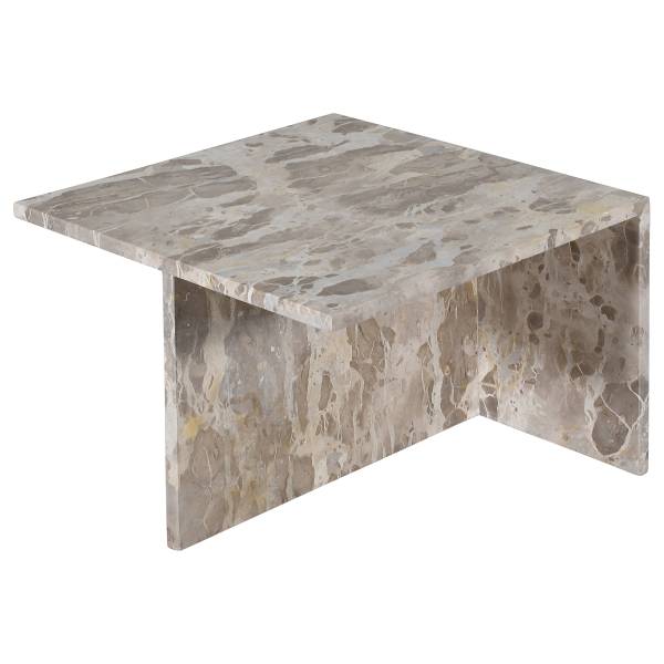 Set di 2 tavolini da salotto PUEL marmo grigio-marrone